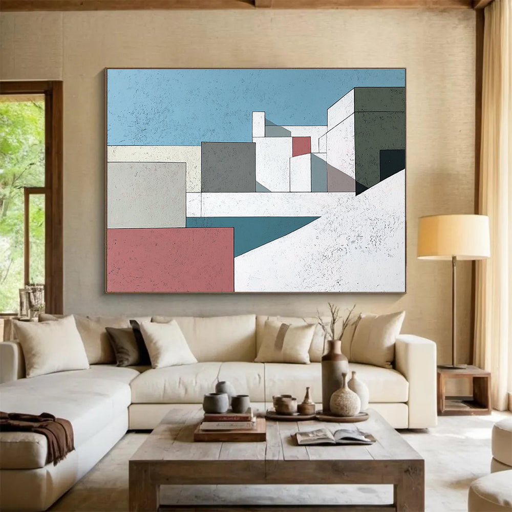 Architectural Geometric Abstract  Sleek Urban Simplicity ABS080