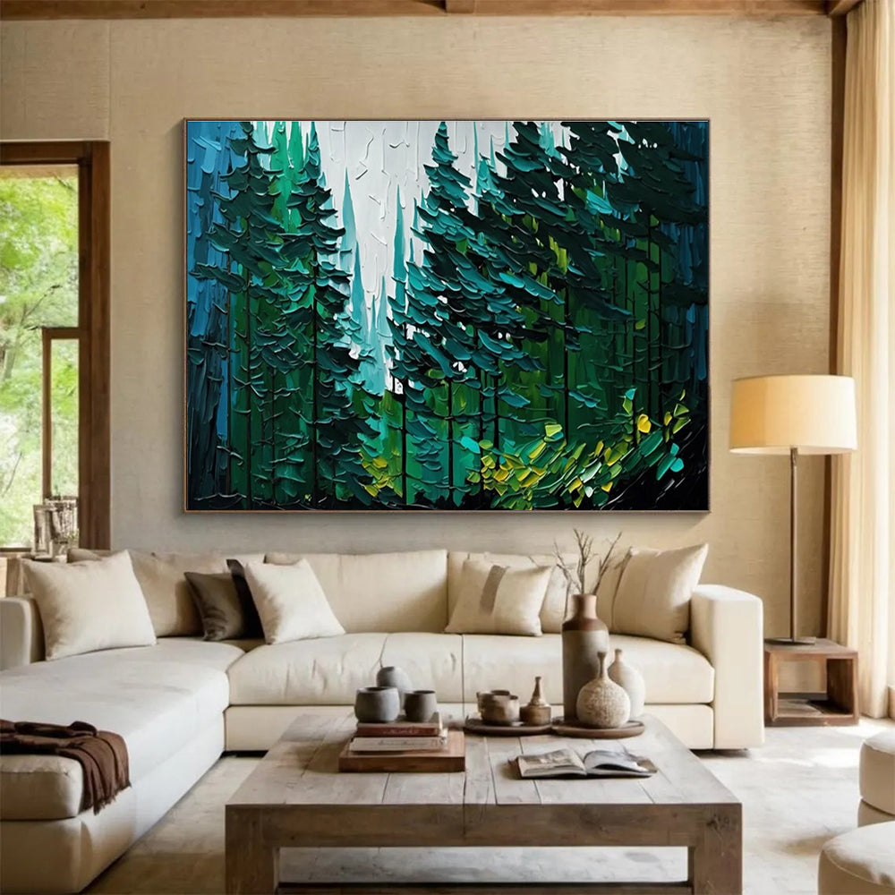 Feather Sophistication Abstract Painting for Sophisticated Bedroom Sanctuaries YHT308