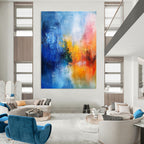 Colorful Blur Abstract - Expressive Landscape - Inspired Abstract Painting GAB0652