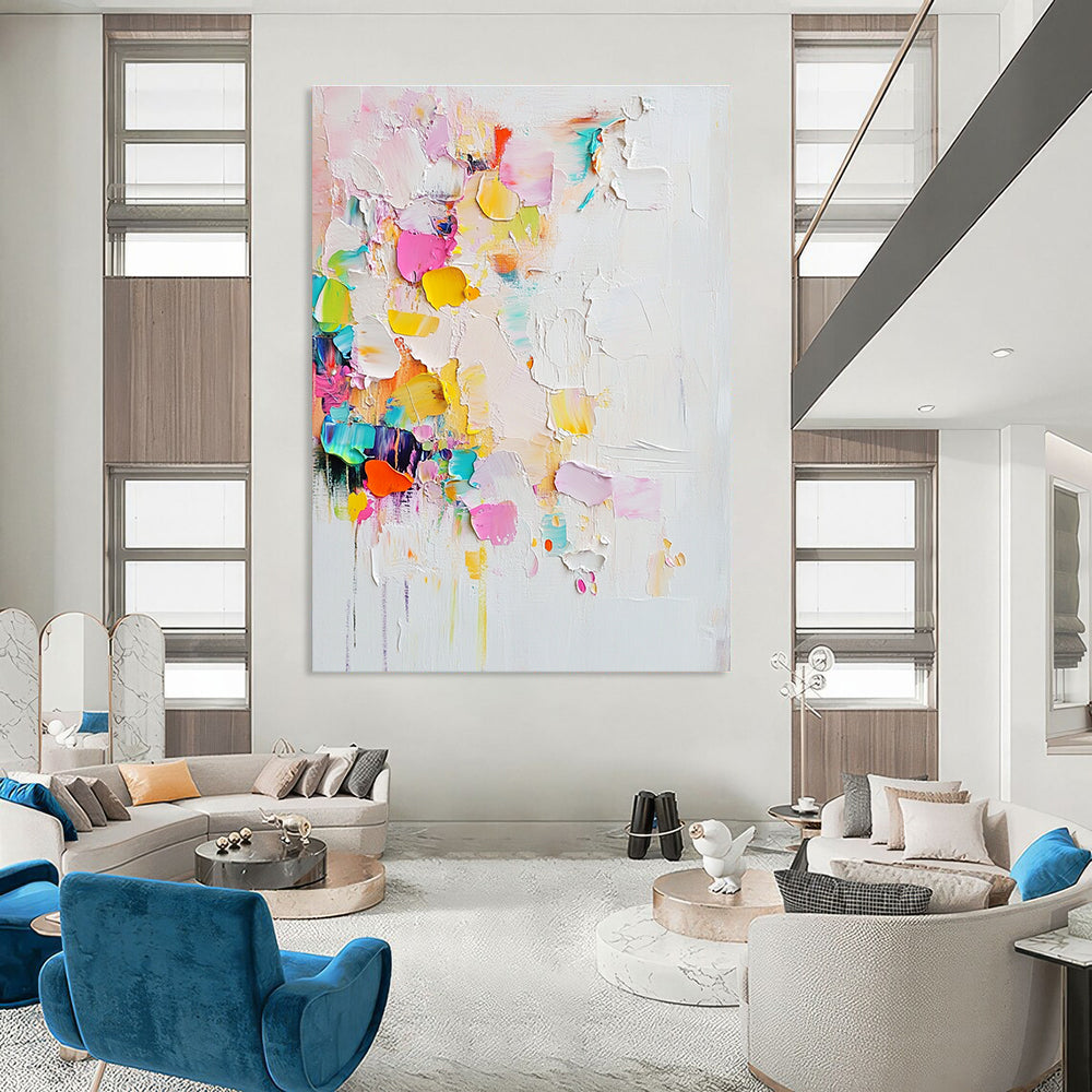 Textured Color - Burst Abstract Painting for Contemporary Galleries GAB0876