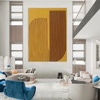 Textured Geometric Shapes - Minimalist Abstract Art GAB0428