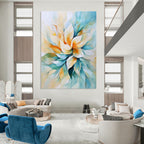 Pastel Flower - Inspired Abstract Painting for Feminine - Themed Bridal Suites GAB0908