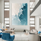 Arctic Ice Abstract Painting for Modern Living Rooms GAB0770