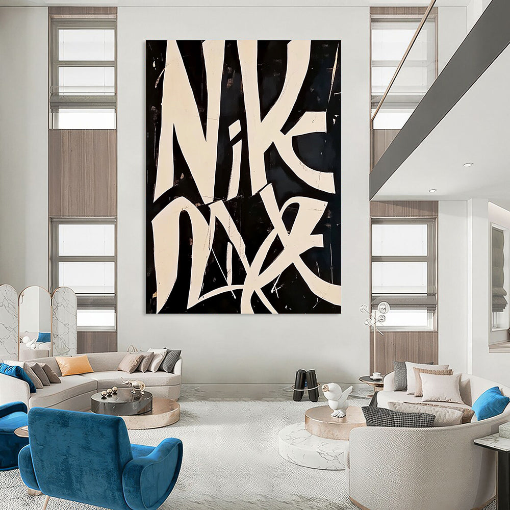 Nike - Inspired Graffiti Bold Brand - Themed Abstract Painting GAB0290