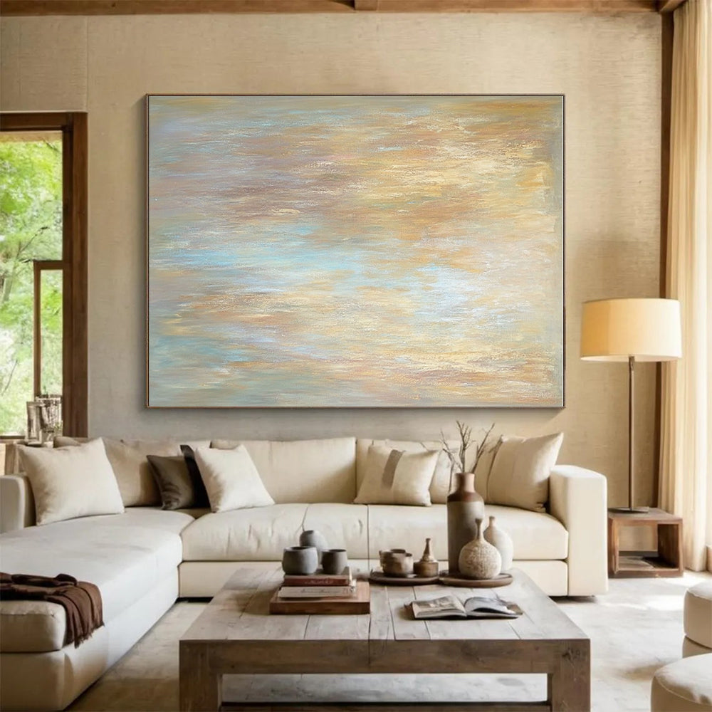 Soft Gradient Abstract Painting with Dreamy Serenity WINK764