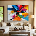 Colorful Flower Abstract Painting with Lively Beauty WINK787