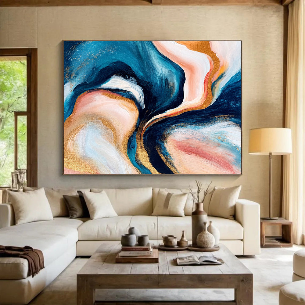 Fluid Color Abstract Painting with Dreamy Flow WINK782