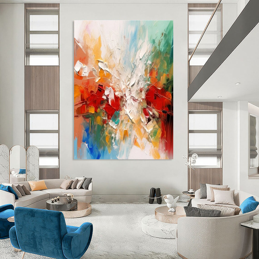 Colorful Explosion Abstract Painting for Artistic Event Venues HENG079