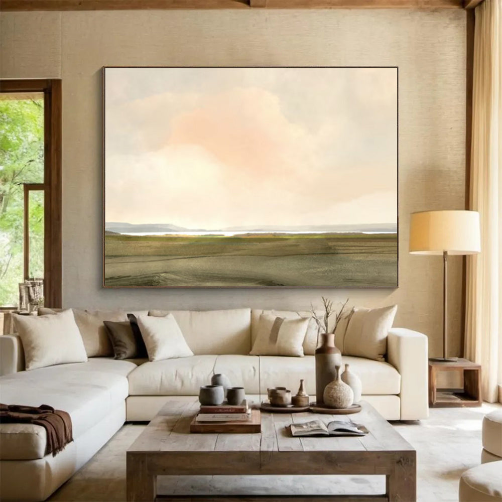 Vast Field Abstract Painting for Country - Style Living Rooms YHT121