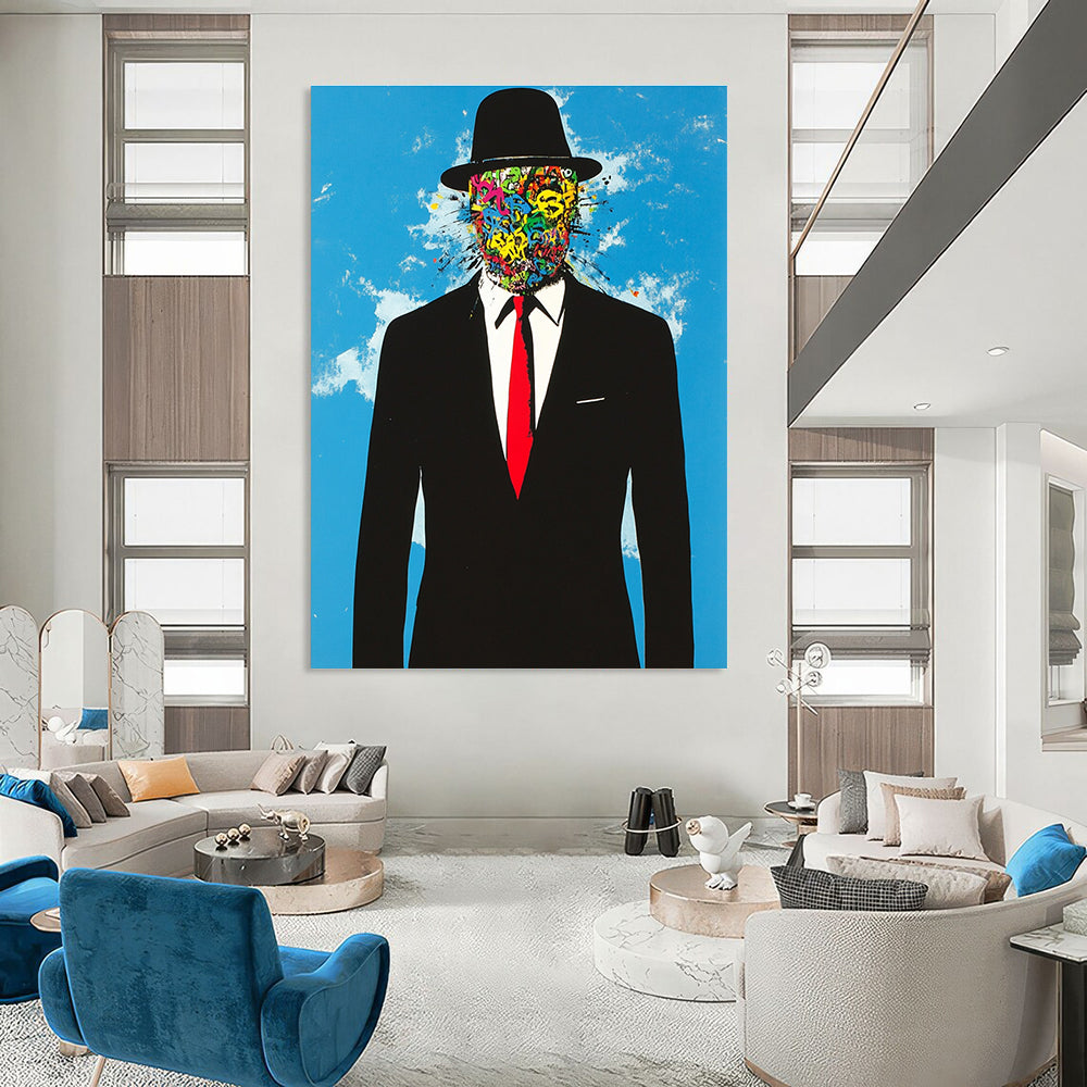 Colorful Graffiti Face Abstract Painting of Urban Identity GAB0194