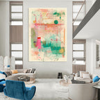 Colorful Abstract Collage Playful Abstract Painting for Creative Homes GAB1405
