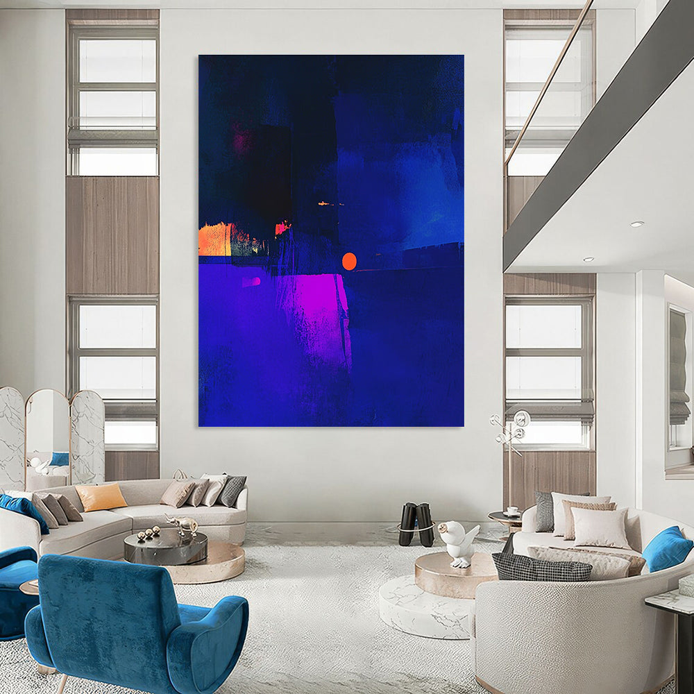 Neon Abstract Composition Painting for Trendy Nightclubs GAB1029
