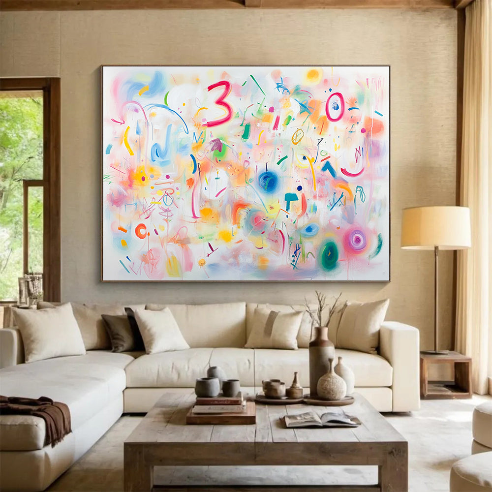 Playful Colorful Abstract Doodles  Whimsical Creativity ABS067
