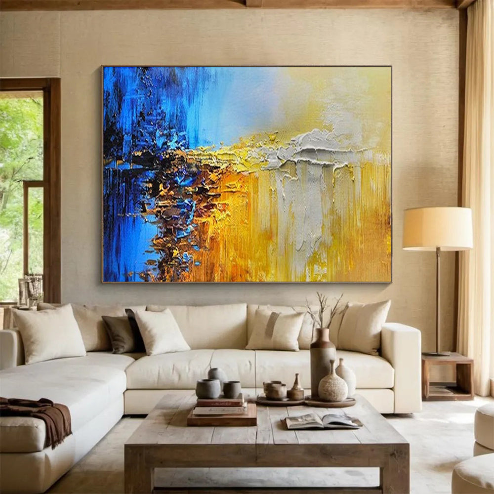 Color Fusion Abstract Painting for Artistic Studios YHT179