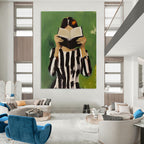 Woman Reading with Book - Intimate Narrative Abstract Painting GAB0417