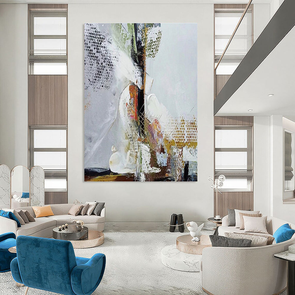 Intricate Abstract Design Abstract Painting for Modern Art Galleries HENG043