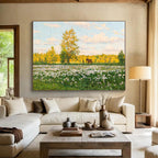 Summer Meadow Abstract Painting for Outdoor - Themed Cafes YHT216