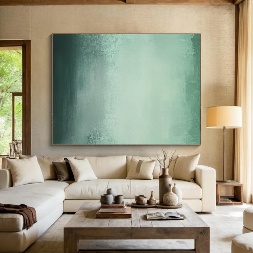 Green - Gradient Abstract Painting with Subtle Transitions WINK871