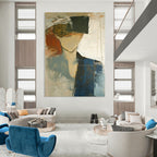 Abstract Figure in Color Painting for Thoughtful - Styled Studios GAB1097