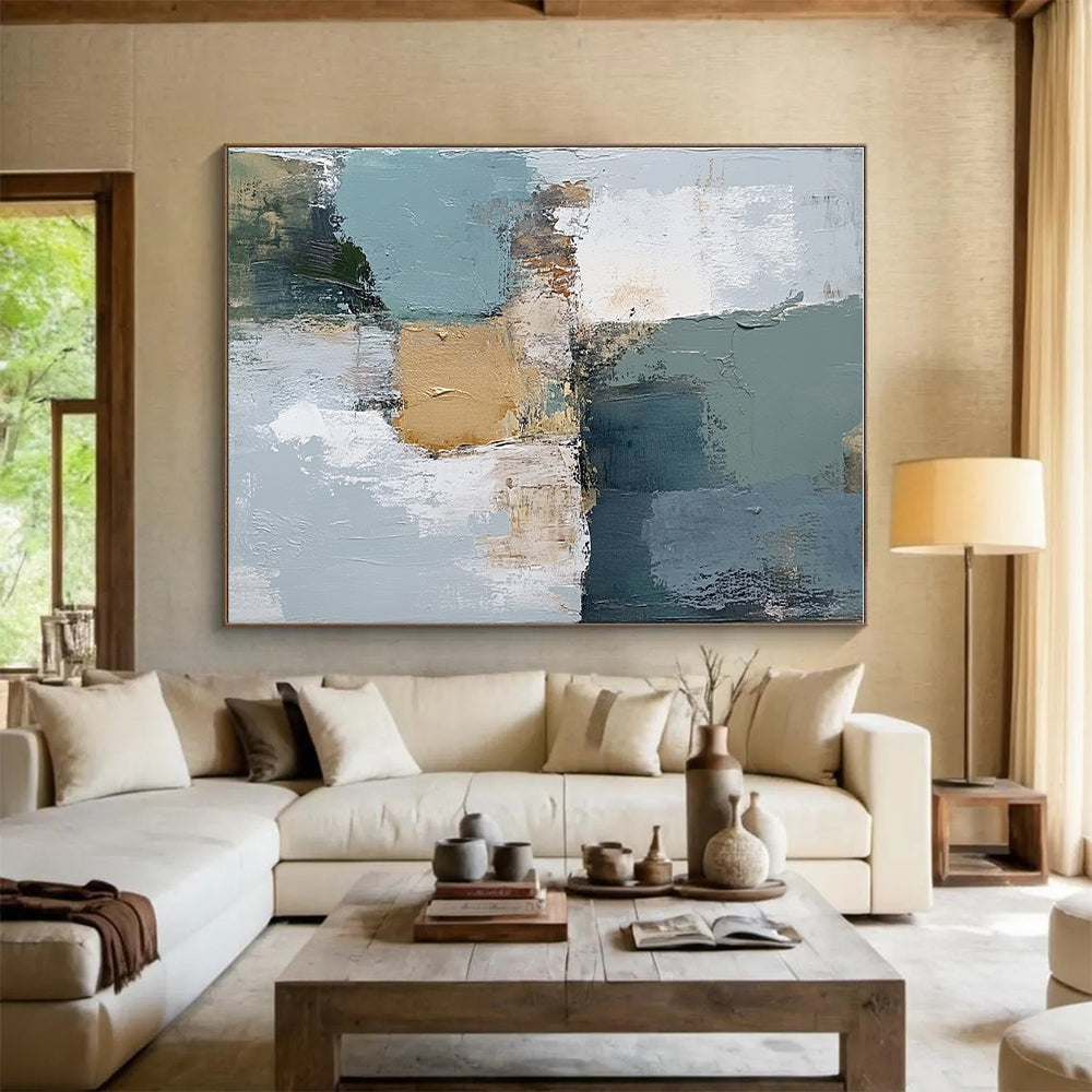 Muted Tones Abstract Painting with Subtle Sophistication WINK753