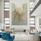 Pastel Floral Abstract Painting for Whimsical - Styled Boutiques GAB1068