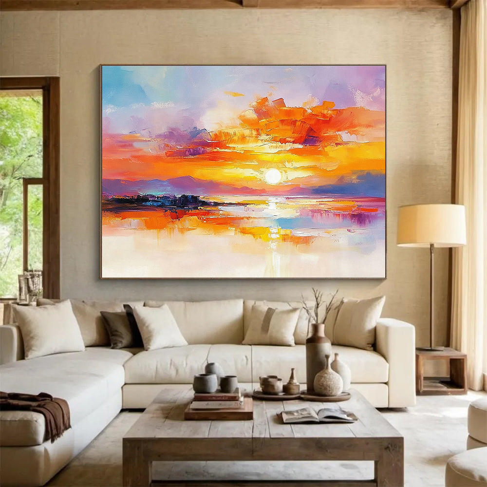 Colorful Sunset Abstract - Emotion in Hues ABS014