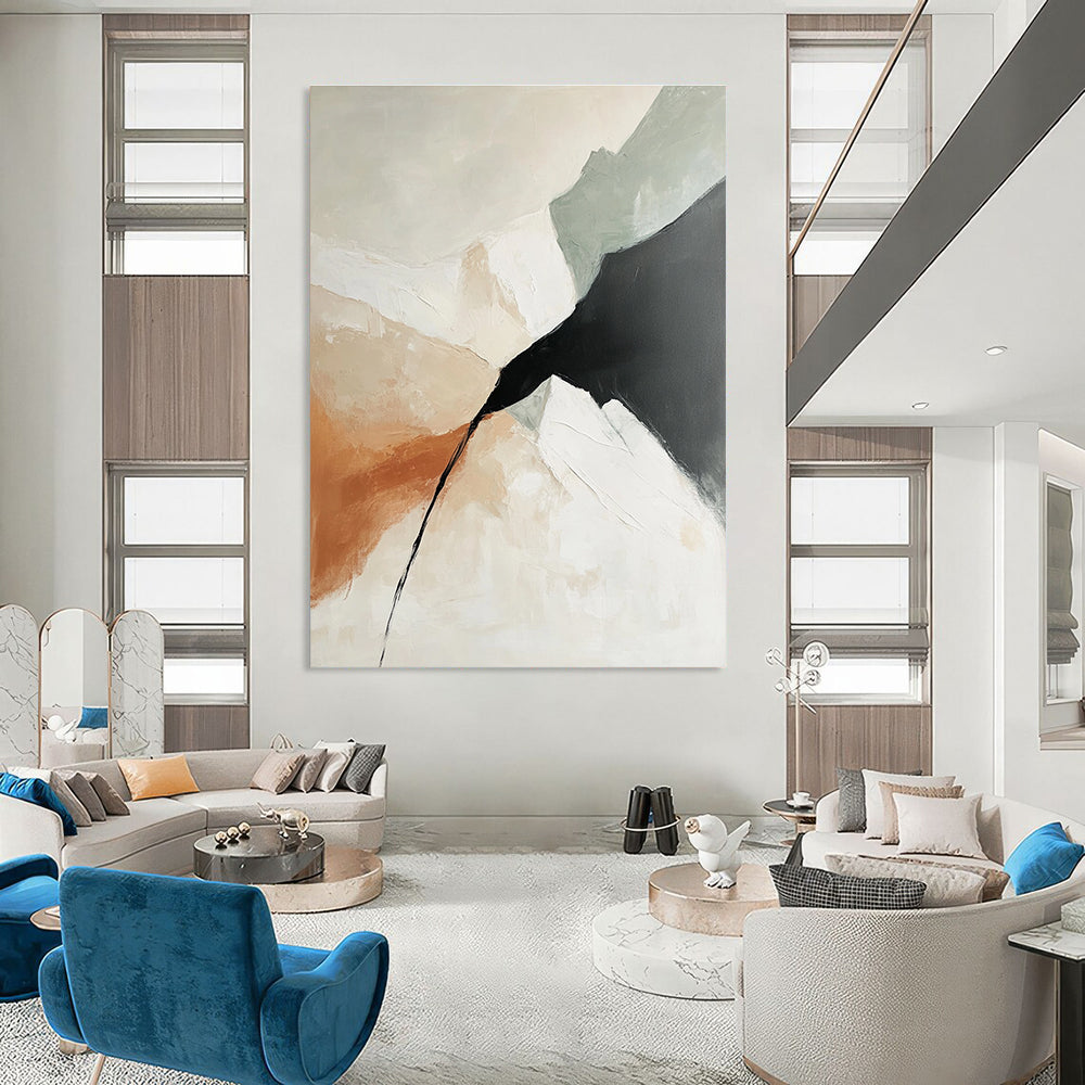 Abstract Mountain Scene Painting for Adventure - Themed Home Decor GAB1228