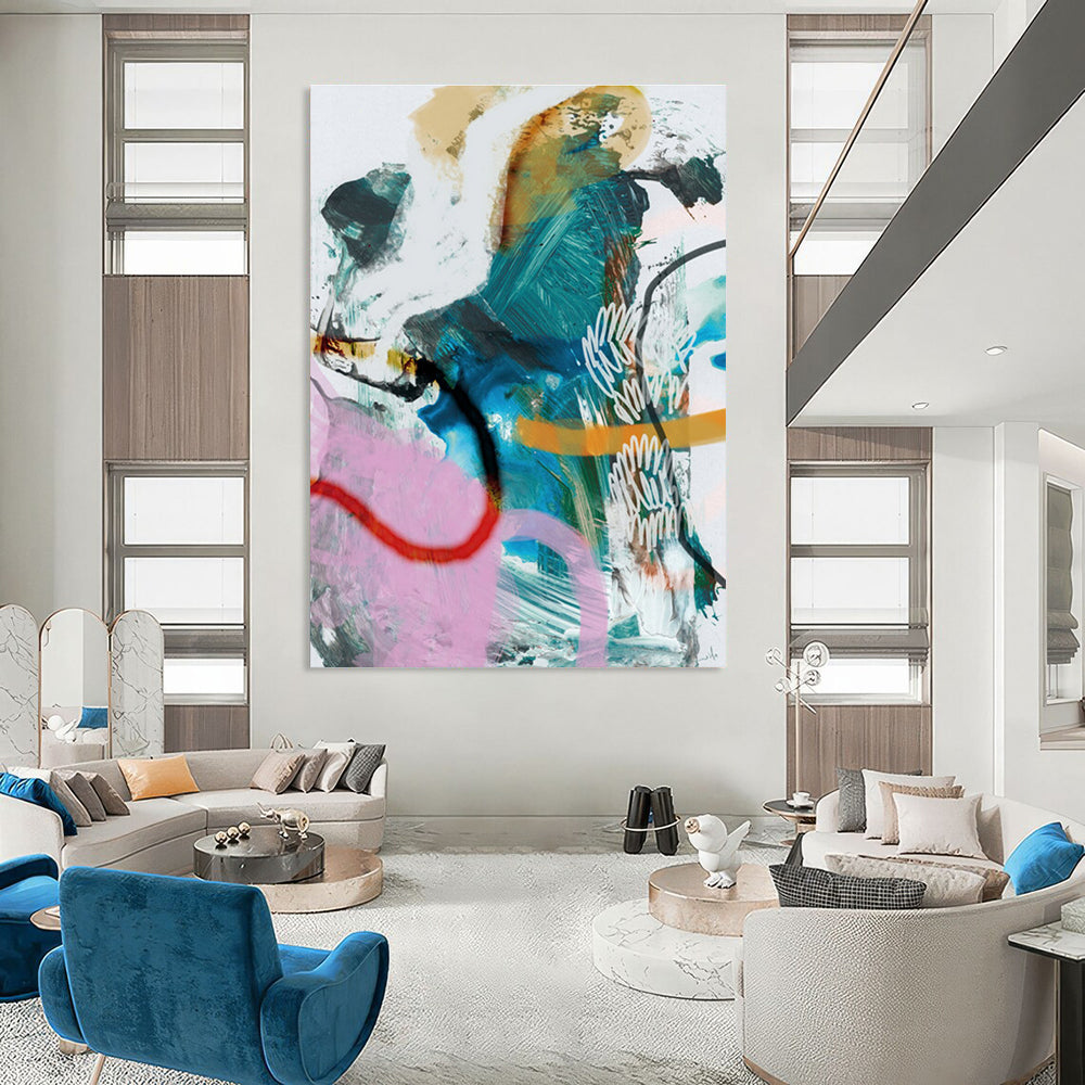 Vibrant Colorful Abstract Collage for Creative Hubs HENG229