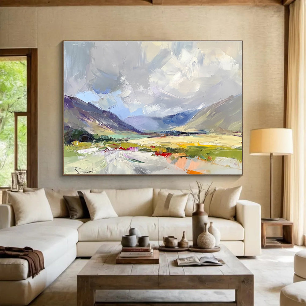 Abstract Mountain Landscape  Expressive Terrain ABS064