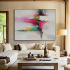 Colorful Splash Abstract Painting with Whimsical Creativity WINK496