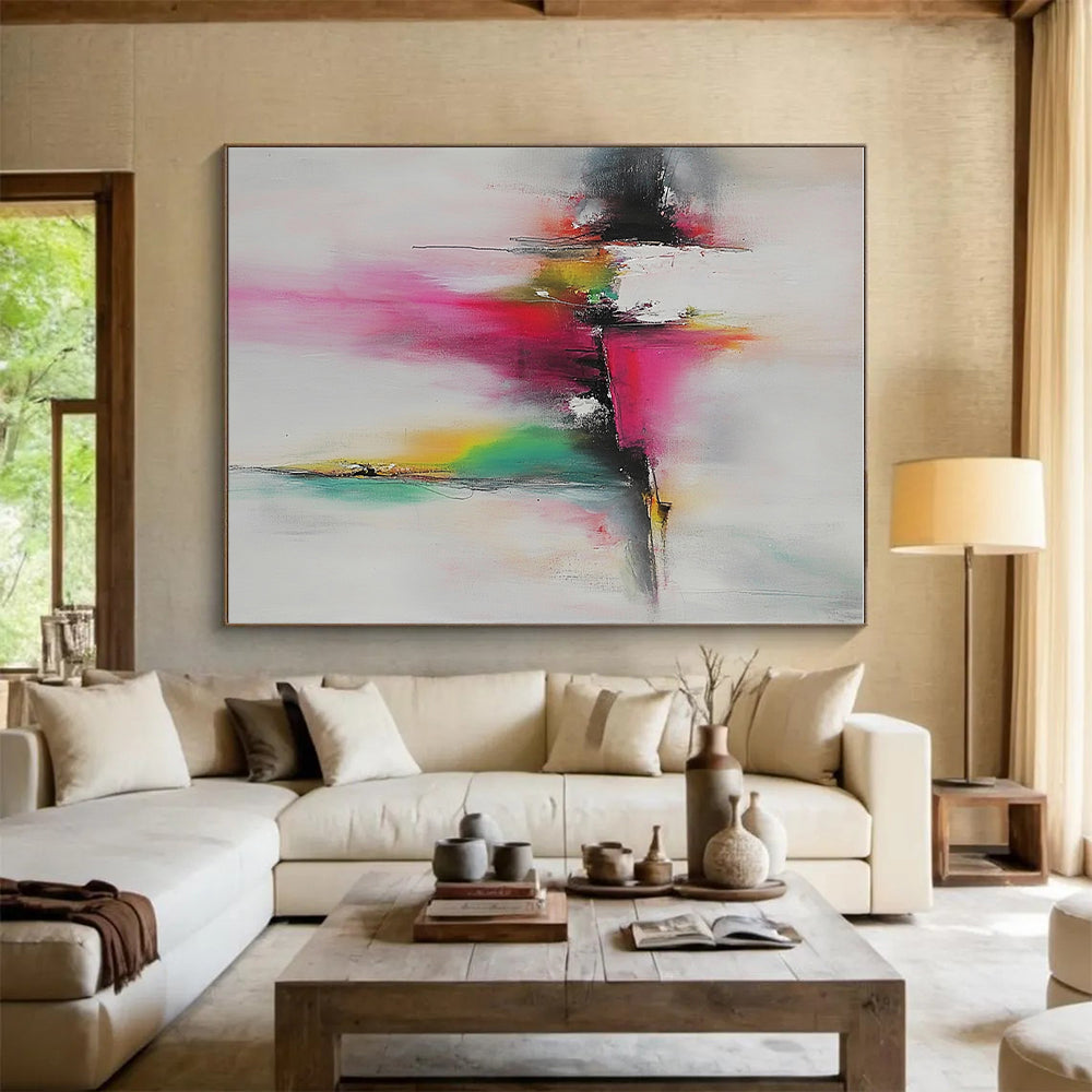 Colorful Splash Abstract Painting with Whimsical Creativity WINK496