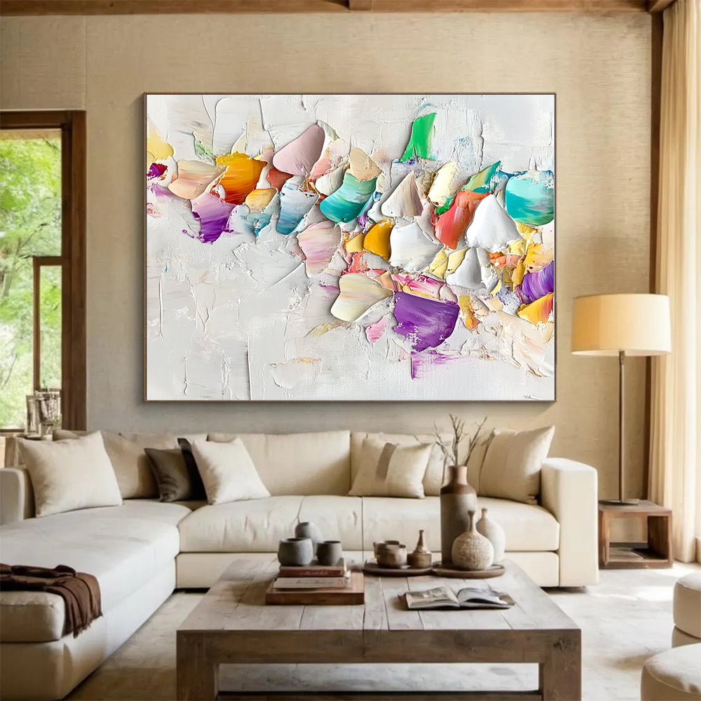 Colorful Fragment Abstract Painting with Whimsical Creativity WINK484