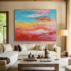 Pastel and Bright Abstract Painting with Cheerful Harmony WINK799