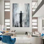 Dark Shadowy Figure - Expressive Abstract Human Art GAB0509
