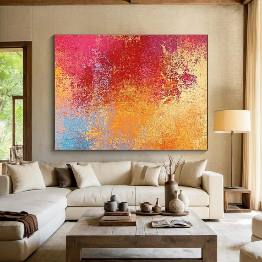 Colorful Gradient Abstract Painting with Vibrant Energy WINK501