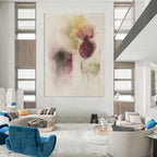 Purple Flower Abstract Painting for Luxury - Styled Salons GAB0988