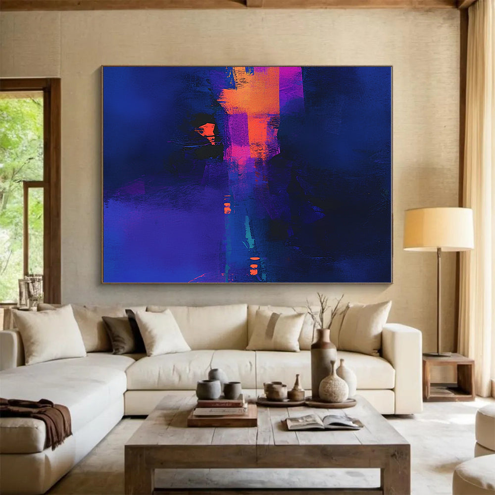 Neon Colored Abstract Painting with Vibrant Night WINK747