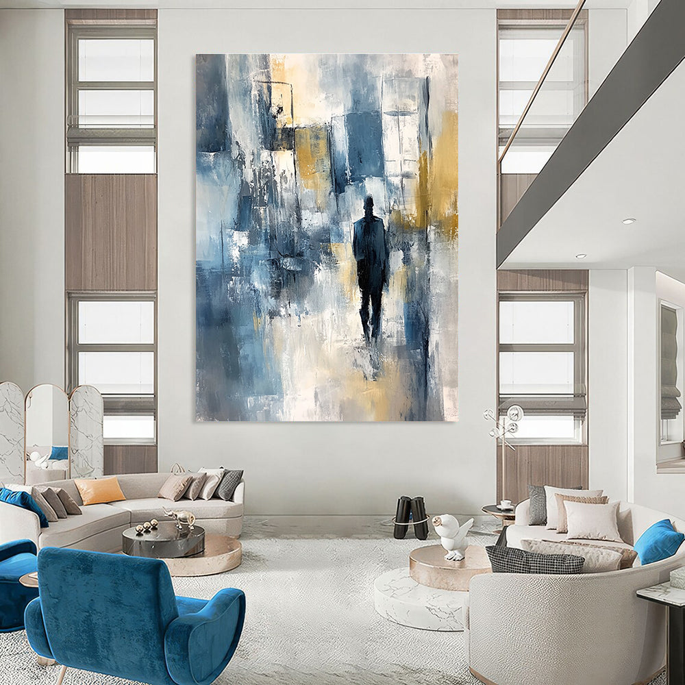 Urban Figure Abstract Painting for Modern City Interiors GAB0750