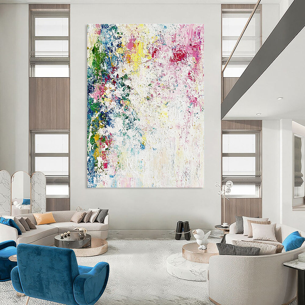 Colorful Splatter Abstract Painting for Vibrant - Styled Studios GAB1060
