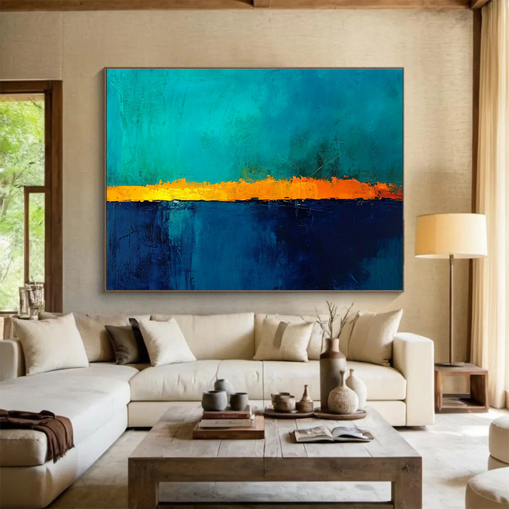 Bold Color Abstract Horizon  Dramatic Skies ABS115