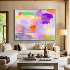 Pastel Colored Abstract Painting with Playful Sweetness WINK748