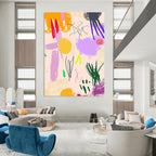 Colorful Abstract Doodles - Playful Expressive Abstract Art GAB0442