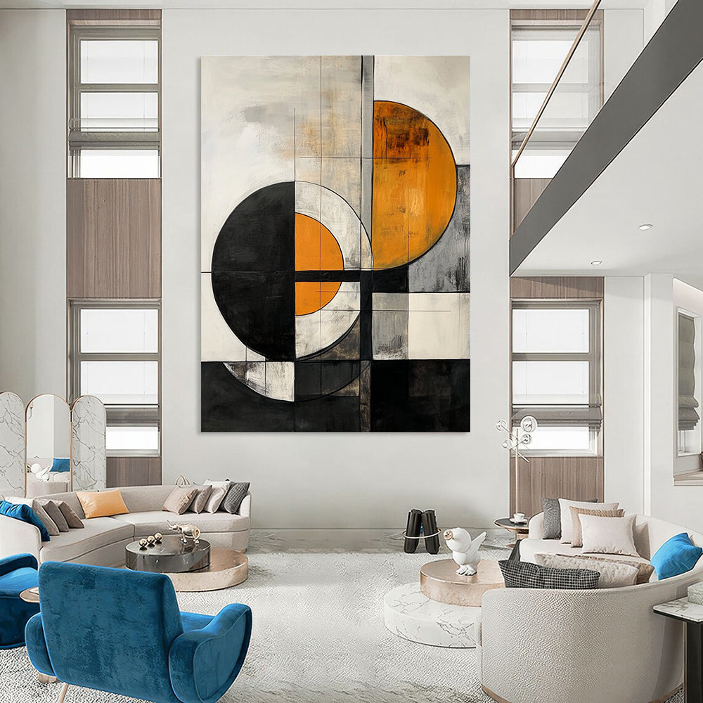 Overlapping Circle Abstract - Symmetrical Abstract Painting GAB0659
