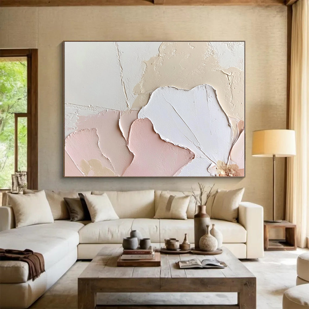 Pastel Abstract Petals Painting with Delicate Beauty WINK427