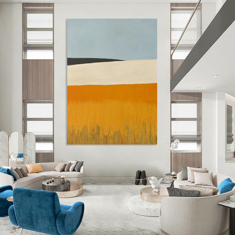 Minimalist Landscape Abstract Painting for Modern Home Offices HENG434