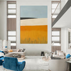 Minimalist Landscape Abstract Painting for Modern Home Offices HENG434