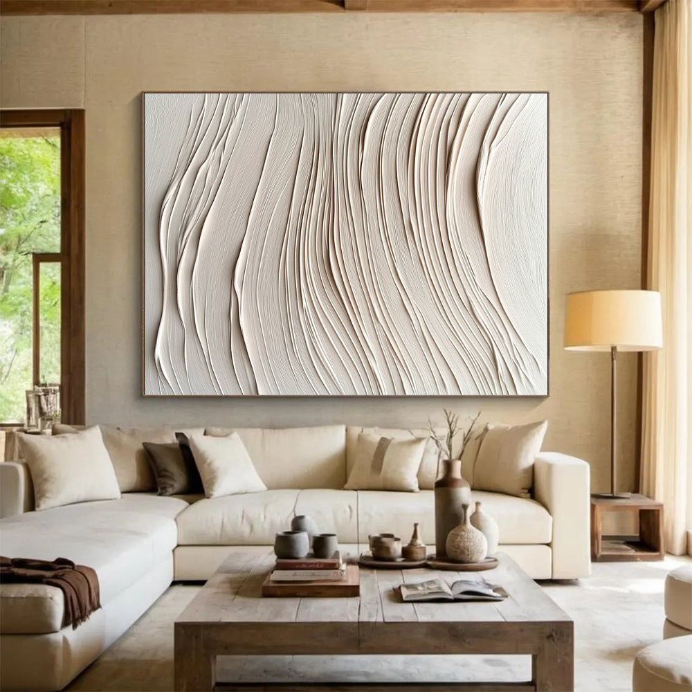 Textured - Wave Abstract Painting with 3D Effects WINK873