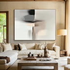 Soft Neutral Abstract Painting with Subtle Textures WINK615