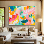 Colorful Playful Abstract  Joyful Creative Energy ABS074