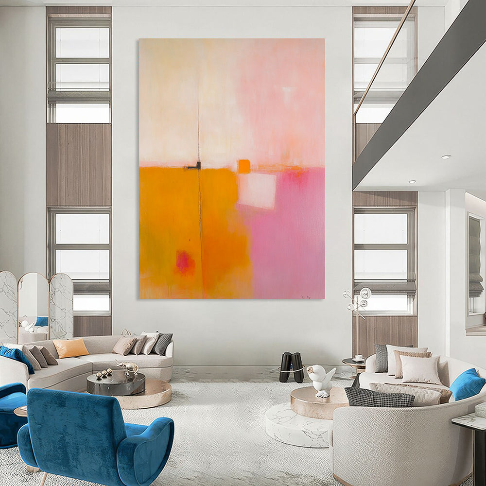 Minimalist Color Block Abstract Painting for Modern Spaces GAB1453